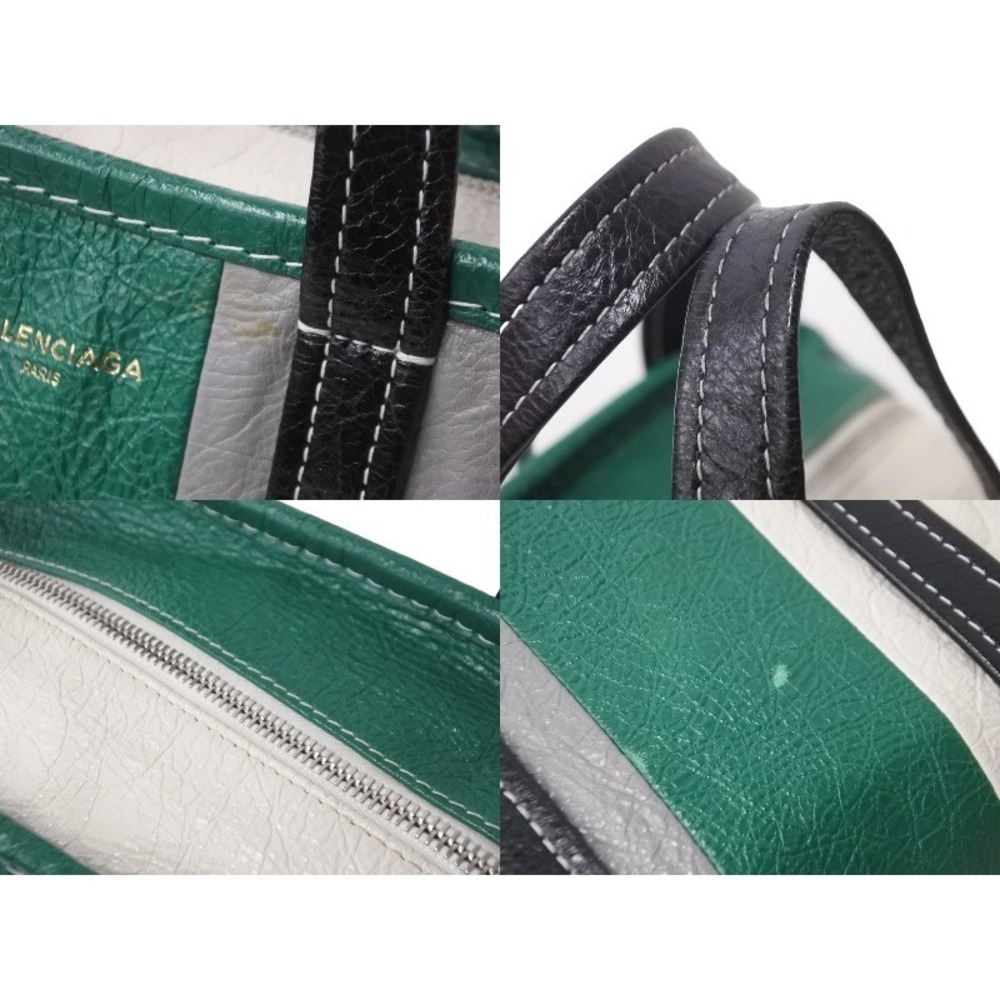 BALENCIAGA Bazaar Shopper Handbag Logo Multicolored Lambskin - Picture 5 of 8